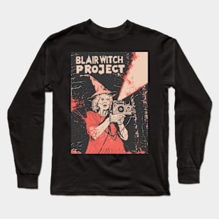 Funny Vintage Horror Movie Parody - Blair Witch Project Long Sleeve T-Shirt